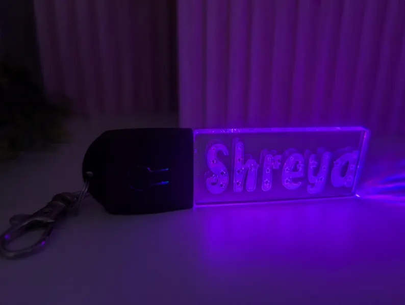 Custom Light-Up Keychain