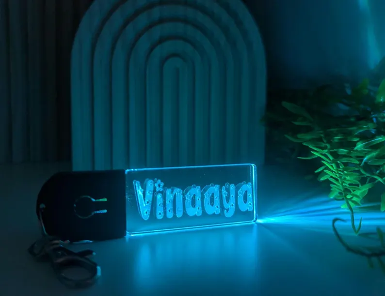 Custom Light-Up Keychain