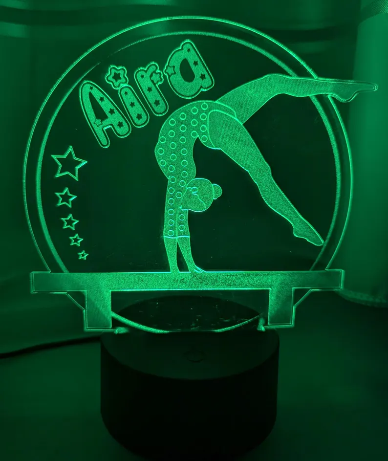 Personalised Gymnast Lamp