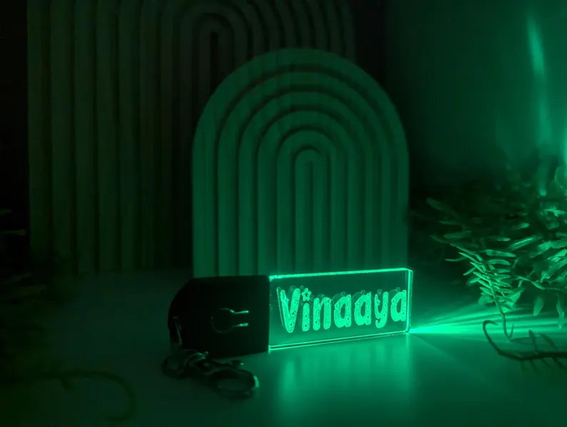 Custom Light-Up Keychain