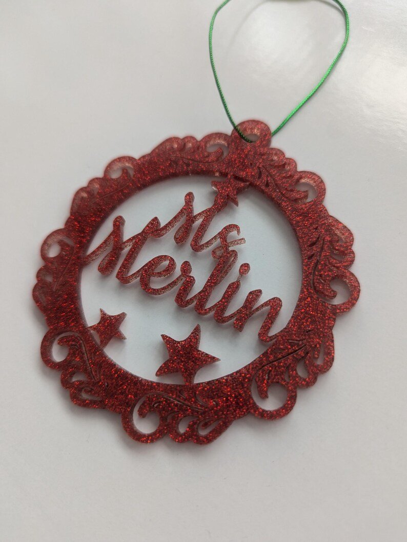 Custom Glitter Bauble