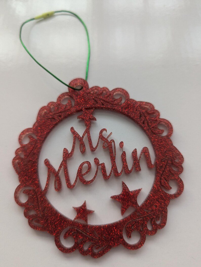 Custom Glitter Bauble