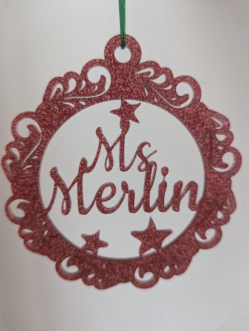Custom Glitter Bauble
