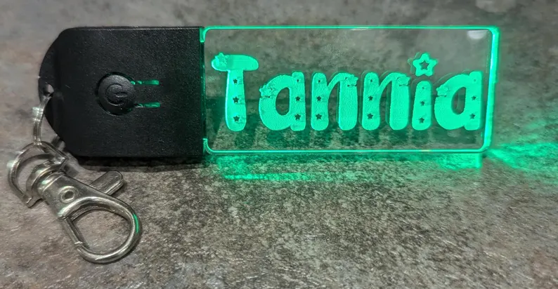 Custom Light-Up Keychain