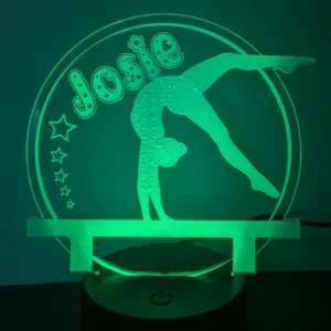 Personalised Gymnast Lamp