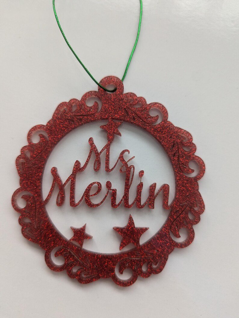 Custom Glitter Bauble