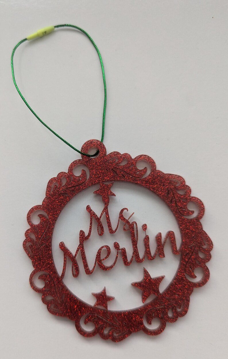 Custom Glitter Bauble