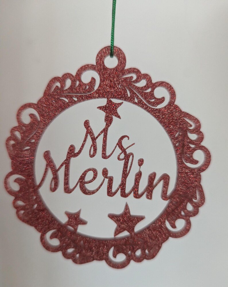 Custom Glitter Bauble