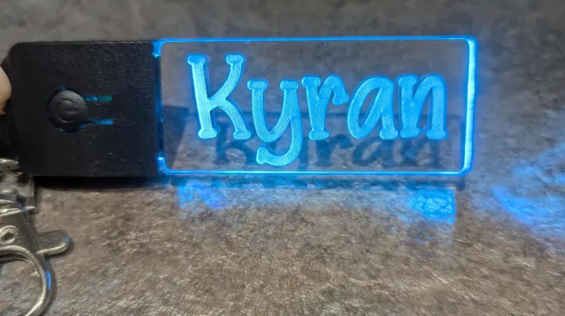 Custom Light-Up Keychain