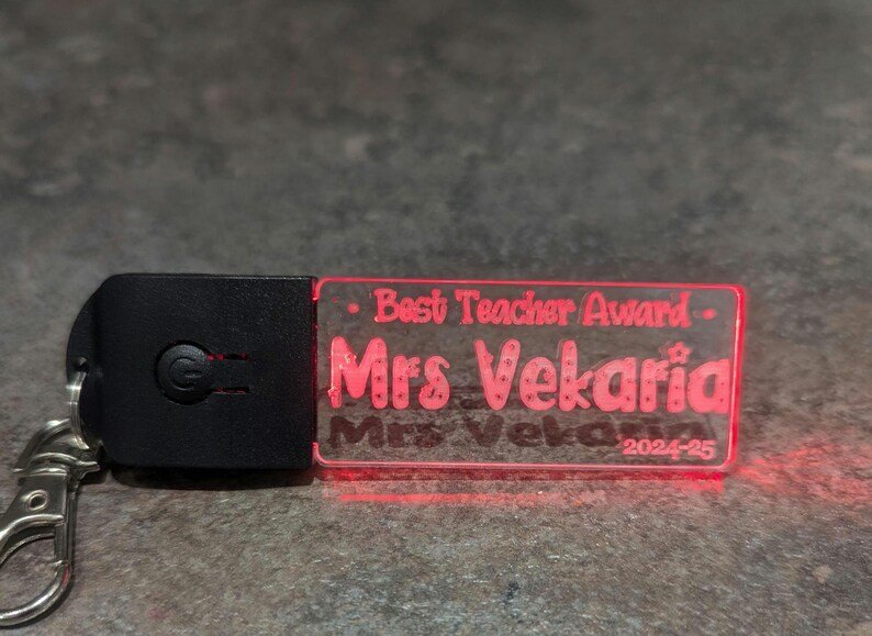Personalised LED Keyring