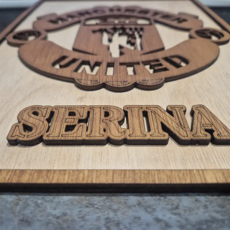 3D Football Name Plaque