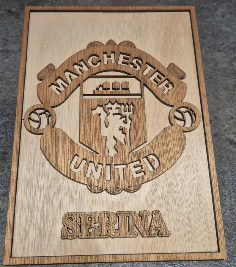 3D Football Name Plaque